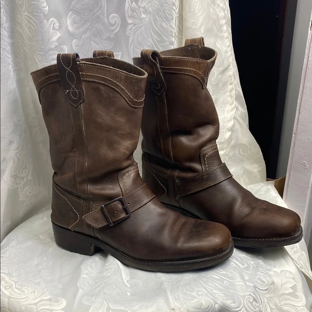 Vintage Bullboxer Men's Brown Leather Boots - Picture 2 of 8